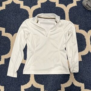 Nike golf quarter zip pullover white dry fit XS
